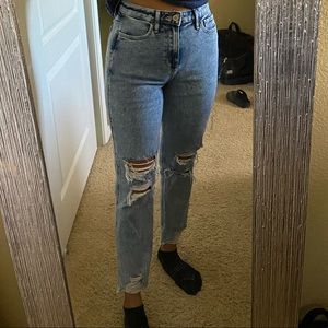 Hollister vintage high rise mom jeans